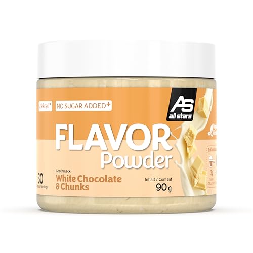 All Stars FLAVOR POWDER White Chocolate & Chunks 1 Dose à 90g I Dein Extra an Geschmack für Speisen und Getränke!