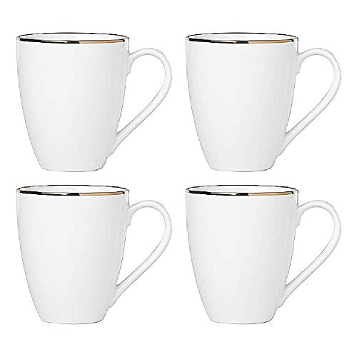Image of Lenox 886124 Trianna White Mugs, Set of 4
