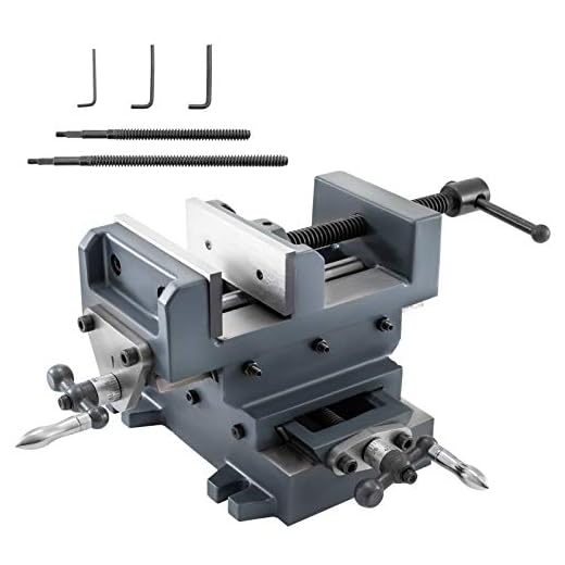 Mophorn Drill Press Vise 6inch, Cross Slide Drill Press Vise Heavy Duty Ductile Cast Iron,Cross Vise,X-Y Compound Cross Slide Vise,With Free Double Screw Rods