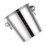 Seau à glace de refroidissement : fabriqué en acier inoxydable, il est résistant aux rayures et à l'abrasion, seau