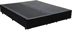 Cama Box Base King Size Bipartido Sintético (Preto)