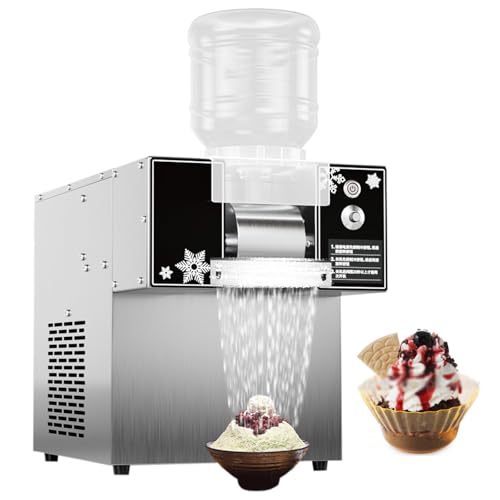 Máquina para Hacer granizados con Hielo, Totalmente automática, eléctrica, para Hacer Copos de Nieve comerciales, con Capacidad de 264 LB/día, refrigeración por Aire, Velocidad aju