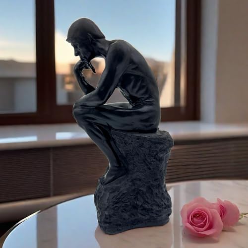 Estatua de Pensador de Resina de 10 pulgadas miniatura 3