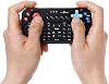 Teclado Bluetooth de bolsillo con mouse de rueda y audio, negro, controlador inalámbrico remoto compatible con smartphone, laptop, tablet, Nvidia Shield TV, Xiaomi TV Stick, Mi Box, Fire TV 4