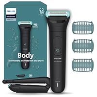 Philips Body Groomer 5000 Series - Trimmer for Men with Triple Protect Shave System, Intimate Trim & Shave, Foldable Back Attachment, 100% Showerproof, 100 Min. Runtime, Model BG5475/15