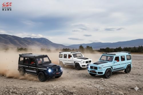 Image of WORSHIPER 1:24 Scale G800 Luxury SUV Diecast Model Car with Opening Doors, Light & Sound, Pull-Back Action | Metal Alloy Toy Car for Kids & Collectors(Multicolor)