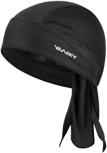 YANIKY Sports Bandana Cap - Atmungsaktiv Kopftuch Herren Bandana Cap Damen | Kopftuch Männer Durag Laufmütze Turban Herren Sommer Fahrradmütze Kopftuch für Radfahren Reisen Laufen