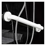 Poignée De Douche En Plastique, Poignée Antidérapante Soutien À La Sécurité Acier Inoxydable Tube Interne Couloir, Escalier, Piscine, WC, Baignoire Sécurité ( Color : White , Size : 30cm )