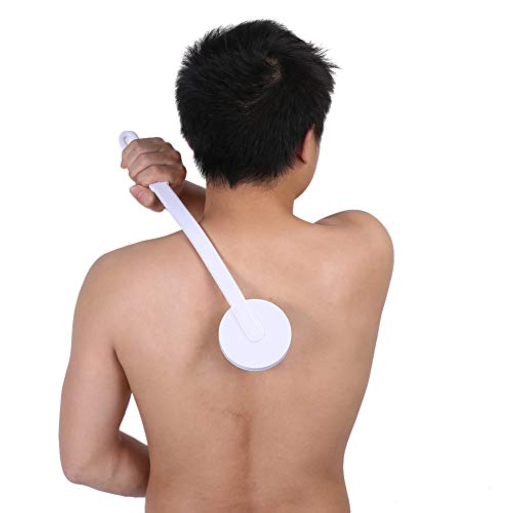 Body Bath Massager with Long Handle for Lotion Application