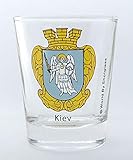 5 x 6 cm Schnapsglas. Kiev Ukraine Coat Of Arms Shot Glass by World By Shotglass