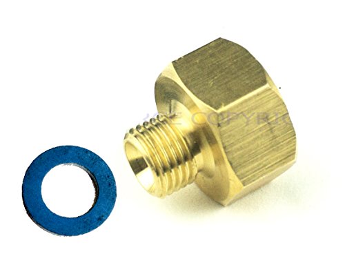 Fontron Ltd Übergang 1/2 Zoll Innengewinde x 1/4 Zoll Außengewinde l Gaskocher-Gasschlauchtülle.