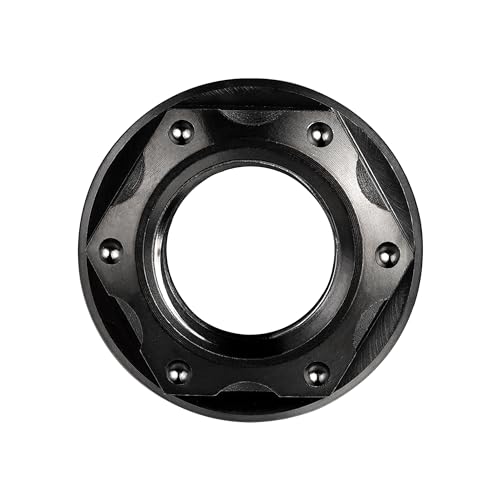 Image of Titanium M6 M8 M10 M12 M14 M16 Flange Bolt Nut Bicycle Motorcycle Rear Axle Car Modification Accessories Pack of 6 (M14 Pitch 1.5mm, Black)