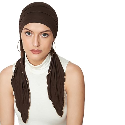 The Headscarves Women Bamboo Pre Tie Scarf (HS107 Multicolor)