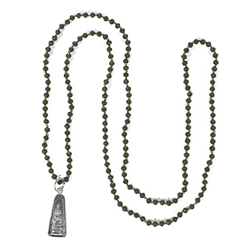 Collier Mala Bouddha KELITCH pendentif pierres naturelles anti-stress