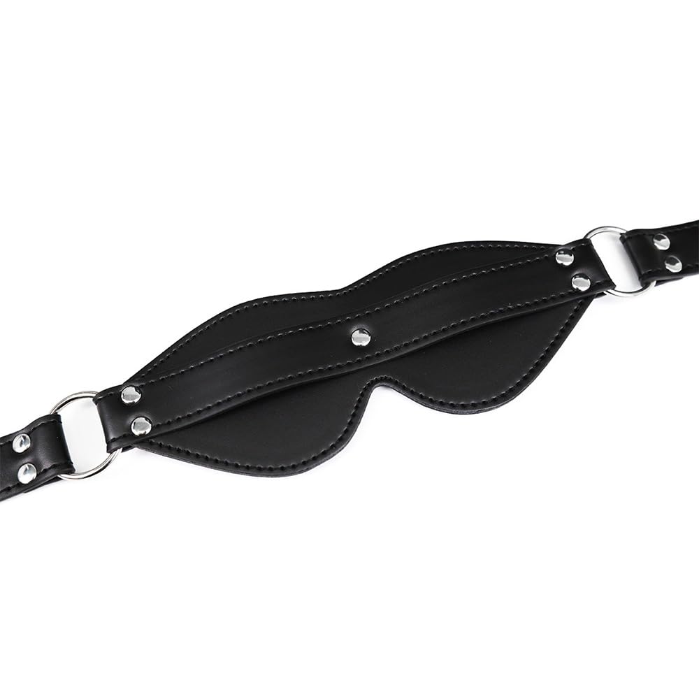 Antifaz de Cuero Clásico con Encanto - Diseño Ajustable, Suave, Cómodo y Resistente, Ideal para Diversas Ocasiones - Negro
