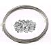 Ohaha Hoisting 7x7 1.2mm Diameter Stainless Steel Flexible Wire Rope 65.6Ft W 20pcs Wire Rope Aluminum Sleeve