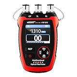NOYAFA NF-919 Optical Power Meter, 3 in 1 Fiber Optic Cable Tester with Light Source Function &10KM Visual Fault Locator (OPM/VFL/SL), Rechargeable FC/SC/ST Fiber Optic Tools