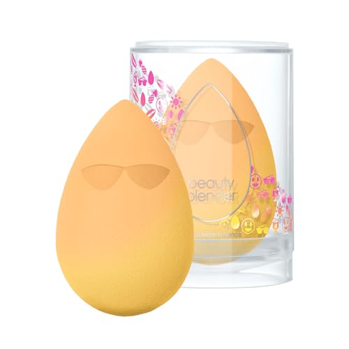 Beautyblender® Sunshade Beauty Blender Makeup Sponge, Super-Soft Foam Easily Blends Sunscreen, Sun Tan Lotions & Creams, Made in USA, Reusable, Washable, Streak Free Application, Vegan, Cruelty Free