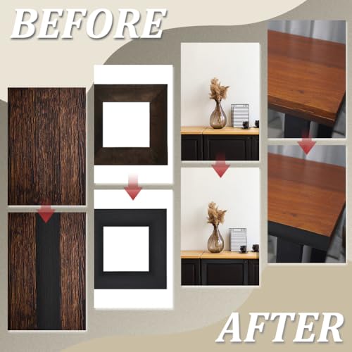 Image of PLIGREAT Wood Grain Repair Tape, 1.97inch X 32.8ft Self Adhesive Black Wood Grain Repair Patch for Tables, Chairs, Floors, Windows, Doors, Old Furniture Renovation, Handicraft DIY