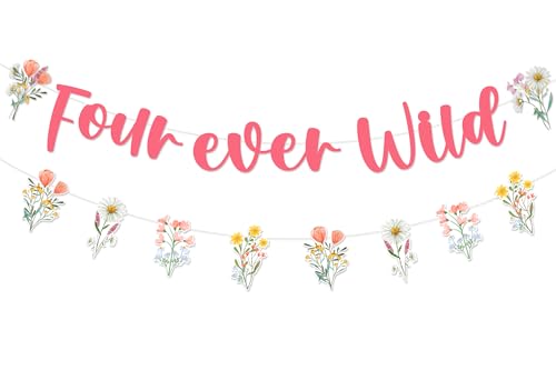 Guirlande fleurs sauvages pour réussir facilement la déco des 4 ans de votre fille
