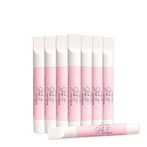 Kiara Sky Stick It Super Strong Fast Drying Nail Glue for Acrylic Nails, Tips & Press On - 0.07 Fl Oz, 10 Full Size Tubes