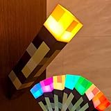 wioilyoy Torch Light with Wall Mounted, 7 Colors Night Light, USB Charging Lighting, Bedside Light Game Room Decor, Costume Cosplay LED Lighting Flashlight for Kids Bedroom Decoration