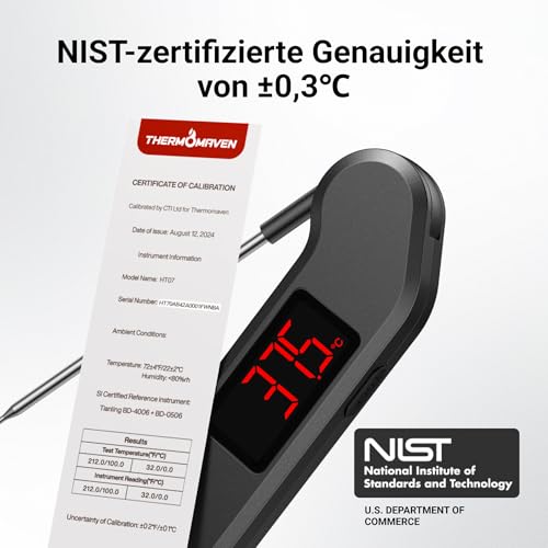 ThermoMaven F1 Stealth Profi Fleischthermometer Digital 1s Sofortanzeige – Ansicht 3