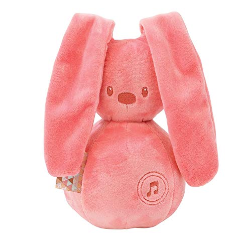Doudou Pieuvre Lapidou - Peluche Douce 7,5cm - 100% Polyester - Marron - Pour Bébé Dès La Naissance - Lavable Machine