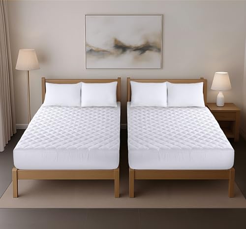Utopia Bedding 2-Pack Quilted Queen Mattress Pad