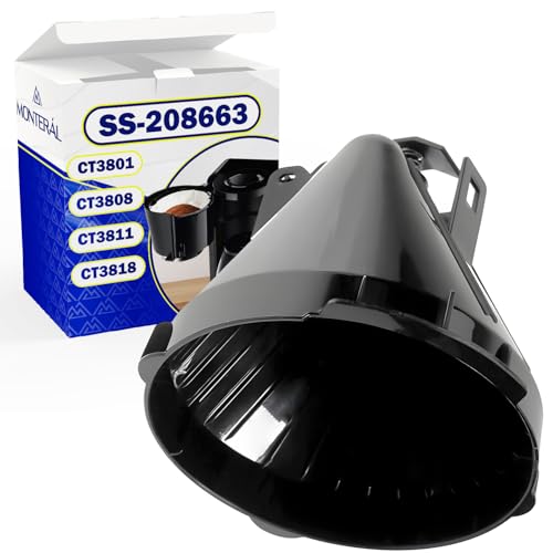 Porte Filtre Amovible Machine a Cafe Filtre avec Code Original SS-208663 pour Rowenta Adagio CT3801 CT3808 CT3811 CT3818 - Garantie de 10 Ans - MONTERAL