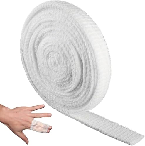 Pansement pour Retenue,Bandage en Maille Tubulaire,Bandage Tubulaire de Doigt,Bandage en Maille Flexible Bandages Tubulaires Respirants Pansement Tubulaire en Filet Largeur 2.5cm