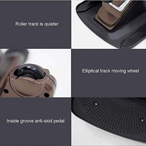 Image of Exercise Step Machine Premium Portable Climbing Ladder Pedals and Waist Fitness Treadmills with Display, Drawstrings, FA