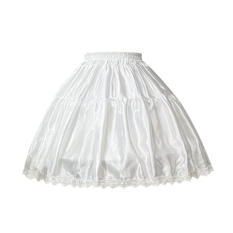 Bellyrich Lolita - Enagua con 2 aros para vestido de baile, falda victoriana elástica para fiesta de cosplay