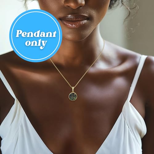 14K Gold Gemstone Necklace for Women - Solid Gold Necklace - Gold Pendant Necklace - Gold Formal Necklaces - Gold Gemstone Necklace - Gold Wedding Jewelry - Gemstone Jewelry3