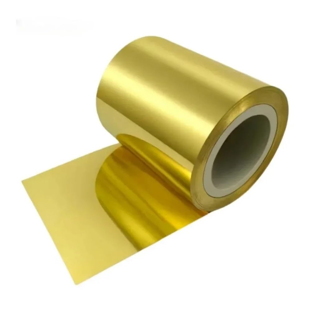 1 szt. 1 metr paska mosiężnego H62 – cienka blacha mosiężna do projektów DIY, szerokość 200 mm, łatwa w obróbce(0.5x200x1000mm)