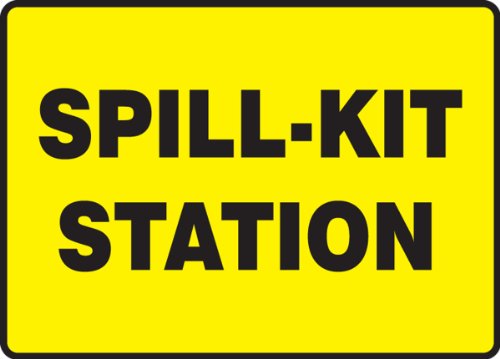 Panneau Spill-Kit Station pour identifier votre kit anti-pollution Accuform