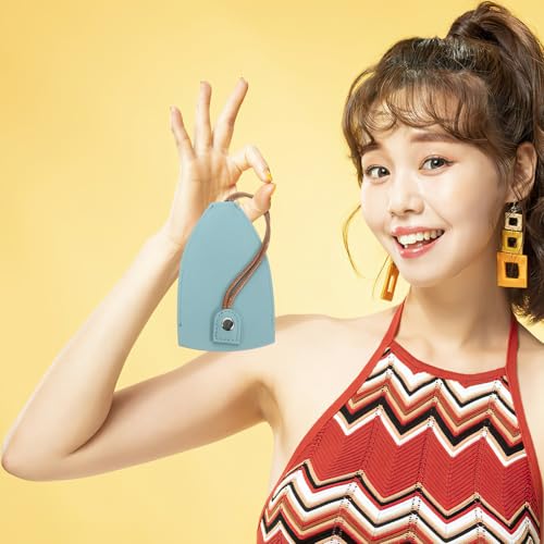 Ipetboom Funda Extraíble para Llavero de Automóvil 6 Piezas Estuche Portátil sin Tapa Piel Sintética Colores Surtidos Rosa Negro Rojo Azul Claro Mostaza Marrón Funda para Llave