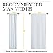 NICETOWN Bedroom Curtain Panels - Window Treatment Thermal Insulated Rod Pocket Room Darkening Curtains/Drapes for Bedroom (2 Panels, 42 by 63, Platinum - Greyish White)