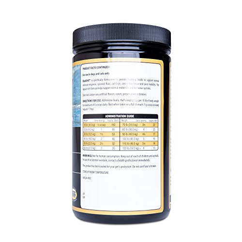 Biologicvet - Biojoint Advanced Joint Mobility Support, Advanced Hip, Joint, Cartilage & Connective Tissue Support, 53-Day Supply For 30-Lb. Animal, 14-Oz. Powder #TOP3
