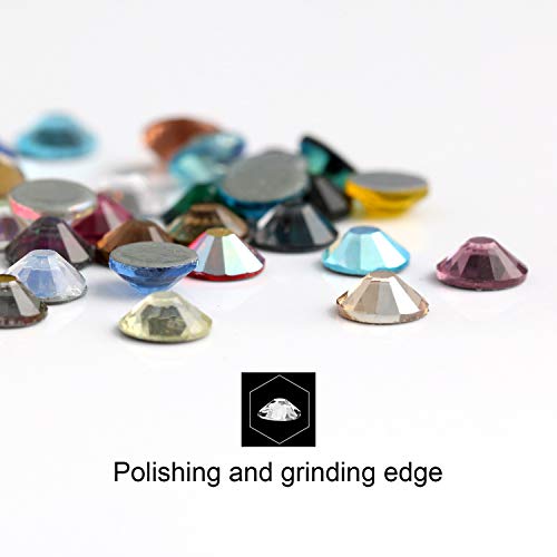 Hotfix Rhinestones Round Shape Flatback Crystal Glass Loose Beads Were Fantastic To Decorate Wedding Dresses Shoes Article Containers And Nails|288Pcs 16 Facets Ss20 Precision Cut Smoked Topaz|Sowoo #TOP2