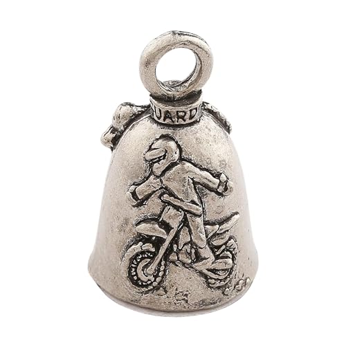 Image of Guardian Bell Good Luck Bell w /Keyring & Black Velvet Bag | Motorcycle Bell | Lead-Free Pewter | Made in USA