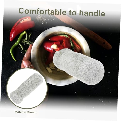Pestle de piedra para ajo utensilio de cocina de 8 pulgadas miniatura 3