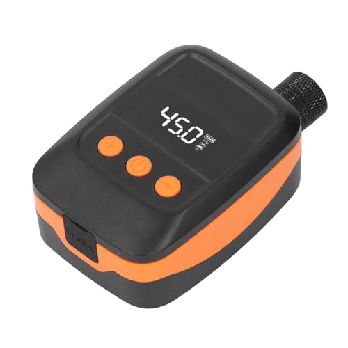 Bomba de Aire de Ciclo, Batería de Litio de 500 MAh, Inflador Portátil de Neumáticos de Motocicleta de Presión Máxima de 150 PSI para Ciclismo (Orange)