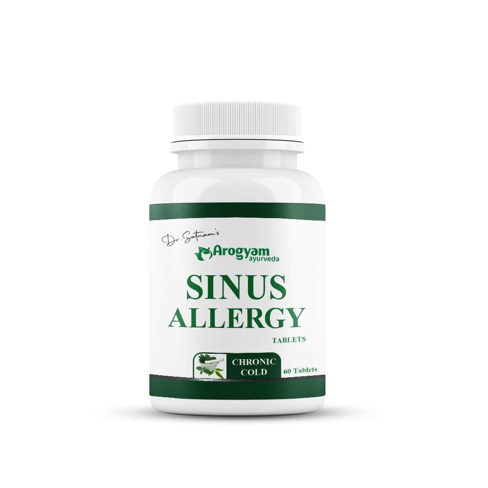 AROGYAM AYURVEDA Sinus Allergy Tablets | Giloy Ayurvedic Herbs Extract | Relief in Sinusitis | 60 Tablets (B0CZRMHQDY) Amazon Price History, Amazon Price Tracker