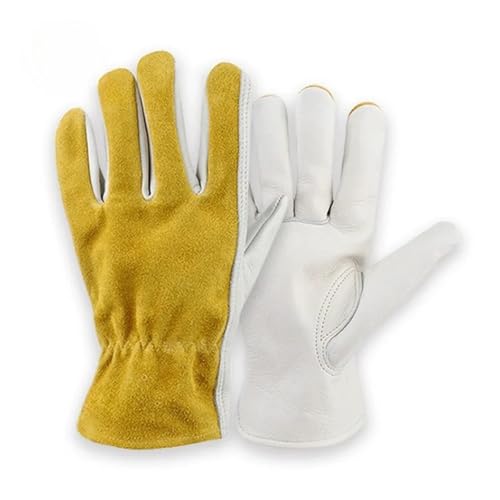 Protections en cuir vachette taille L idéales pour le jardinage et la moto