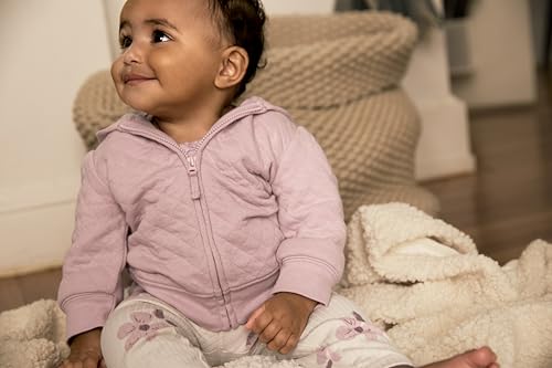 Image of Simple Joys by Carter's Baby Girls 4-piece Jacket, Pant, and Bodysuit Set