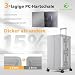 ALPHA CAMP Koffer XL Aluminium Rahmen & Polycarbonat Hartschale mit TSA Schloss Koffer Groß Silber Reisekoffer mit 4 Rollen 40x36x77cm Reisekoffer Suitcase Large 92L Handgepäck Luggage für Reise