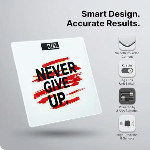 Image of Themisto TH-WS40F Body weight Scale, With High Precision Sensors | Backlit Display |180 Kg | Made in India