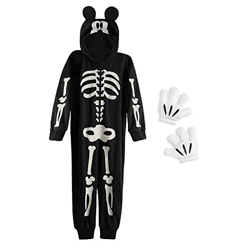 Disney Mickey Mouse Glow-in-the-Dark Skeleton Costume for Boys - Kids Halloween Outfit