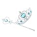 Produktbild Ouken Kleine Mädchen Prinzessin Crown Tiara Und Zauberstab Set Prinzessin Cosplay Verkleiden Kostüm Zubehör Blau 1Set